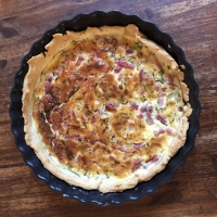 Quiche lorraine à la ciboulette